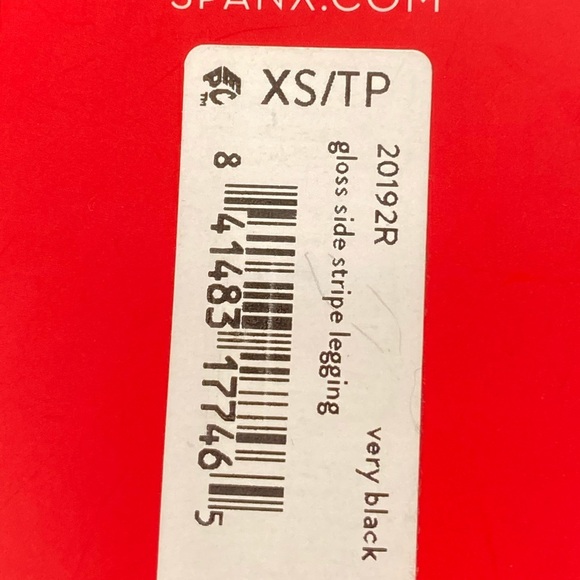 SPANX Every. Wear Gloss Side Stripe Leggings In Black XS NWT - Picture 6 of 10